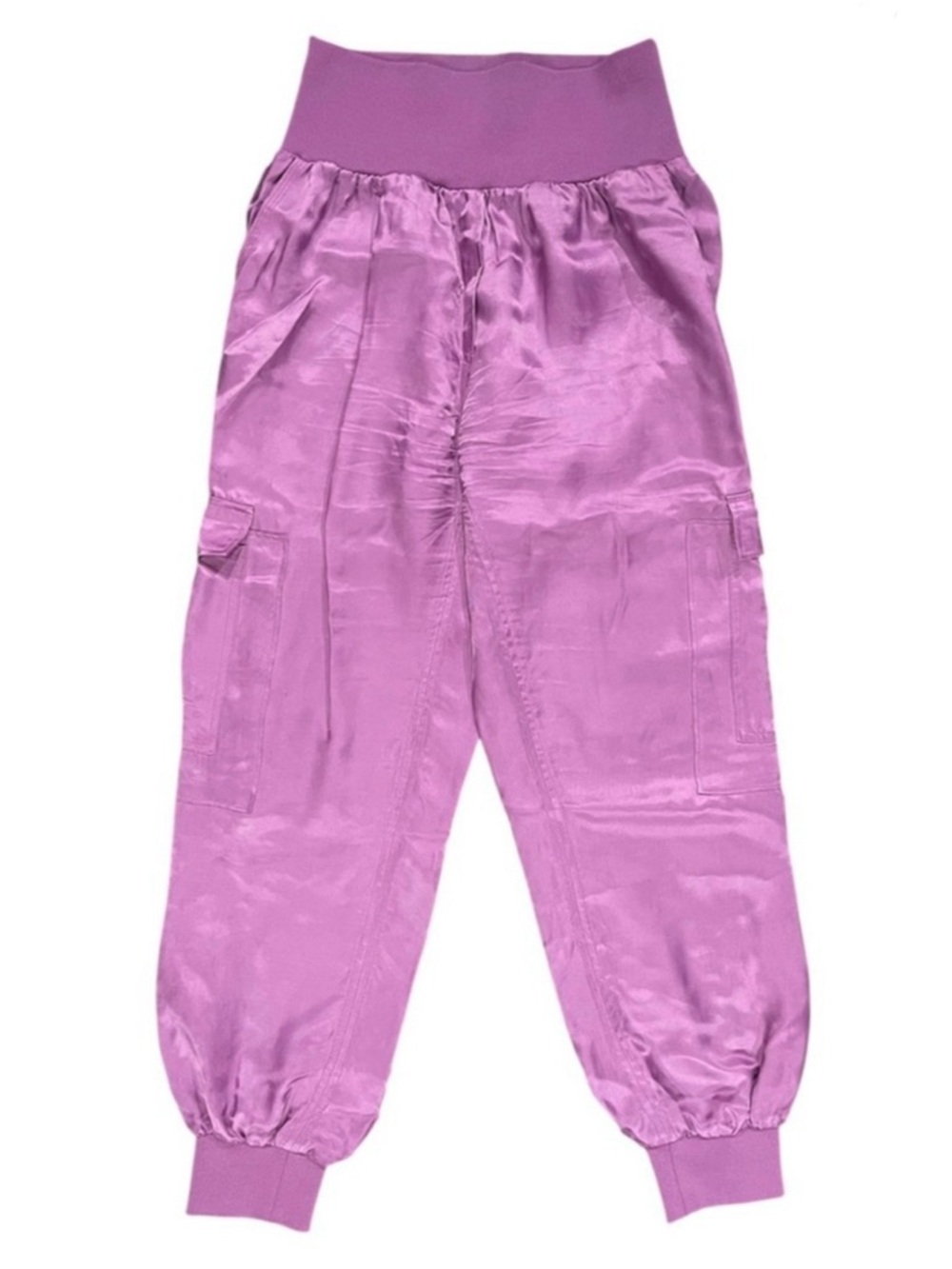 CINQ A SEPT Purple Silky High Waist Pants Small - Picture 4 of 11